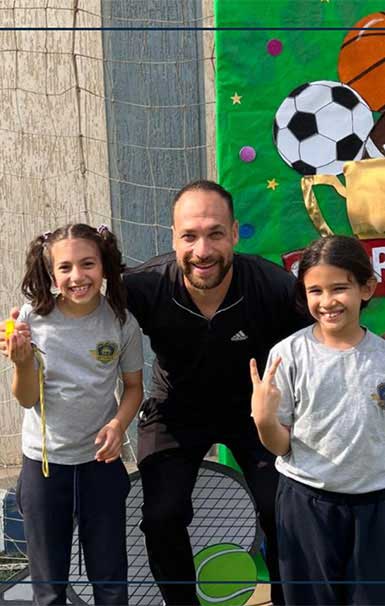 Students participating in sports